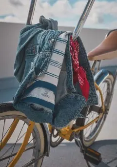 clothes on bike