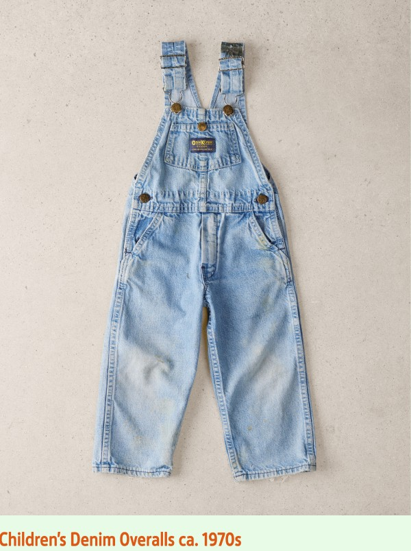 Children’s Denim Overalls ca. 1970s