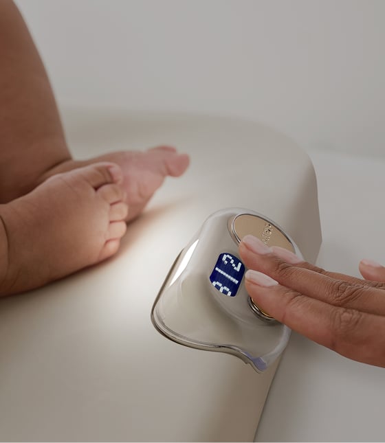 Light up diaper changing pad