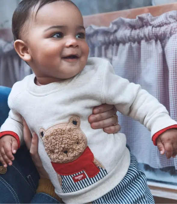 boy in Josh B'Gosh Bear sweater