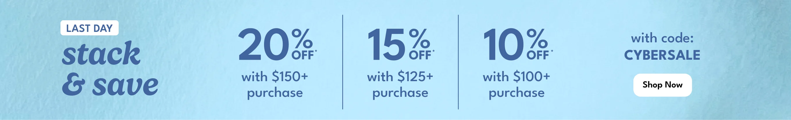 Stack and Save Flash Sale