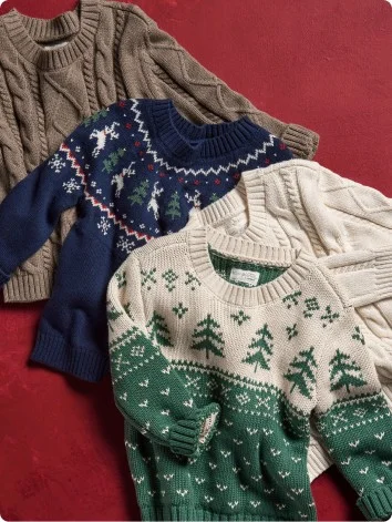 stack of sweater knits