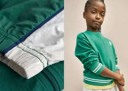 girl in retro sport outfit with style details