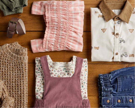 autumn orchard clothing laydown