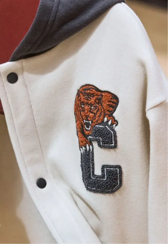 jacket hanging on chair