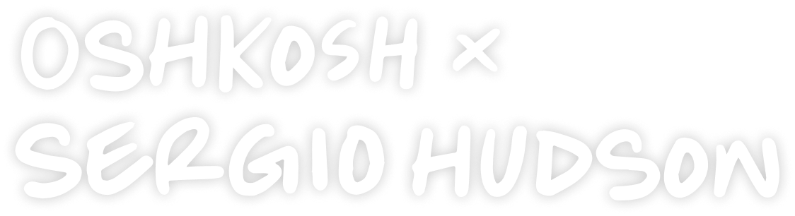 oshkosh b'gosh and sergio hudson lettering