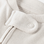 Baby Girl Cotton Long-Sleeve  2-Way Zip Sleep & Play - Pink