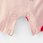 Snaps on bottom of romper