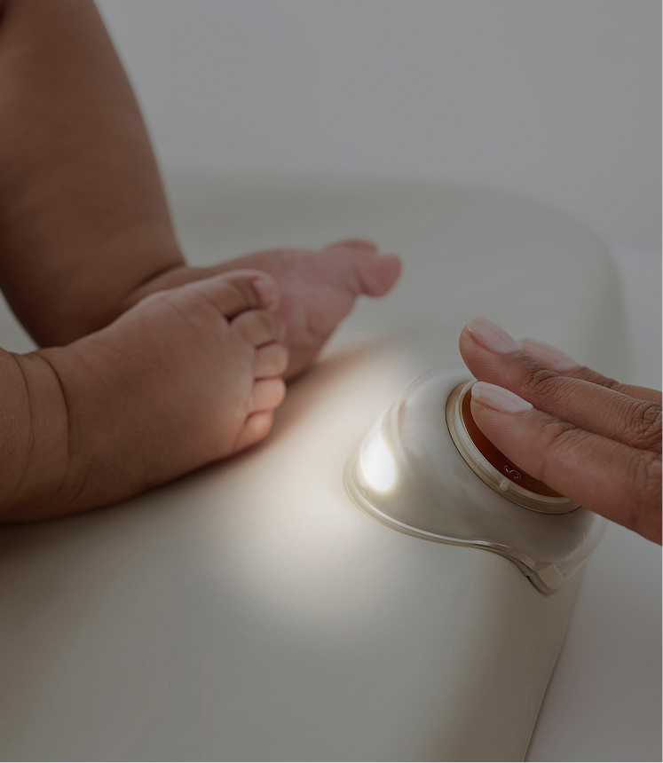 Light up changing station