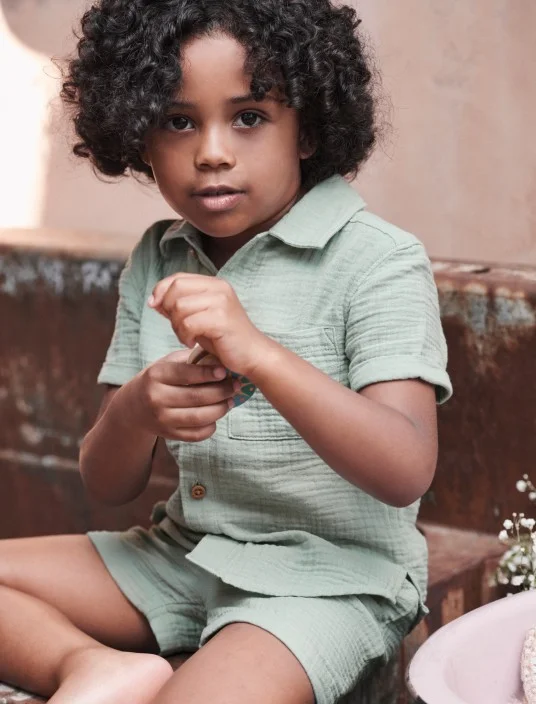 toddler boy in outfit