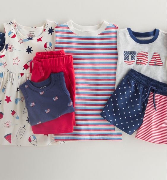 red white and blue collection