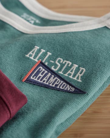 details of all-star champions embroidery