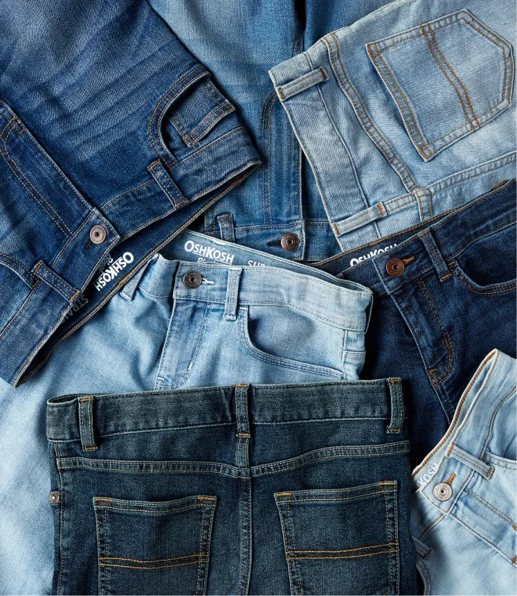 Denim Jackets stacked 