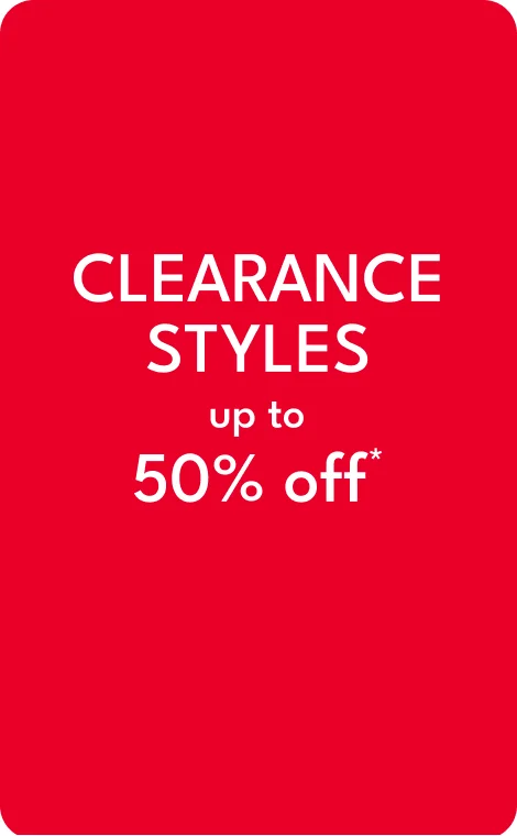 Up to 50% clearance styles