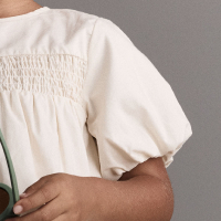 Ivory bubble sleeve
