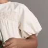 Ivory bubble sleeve
