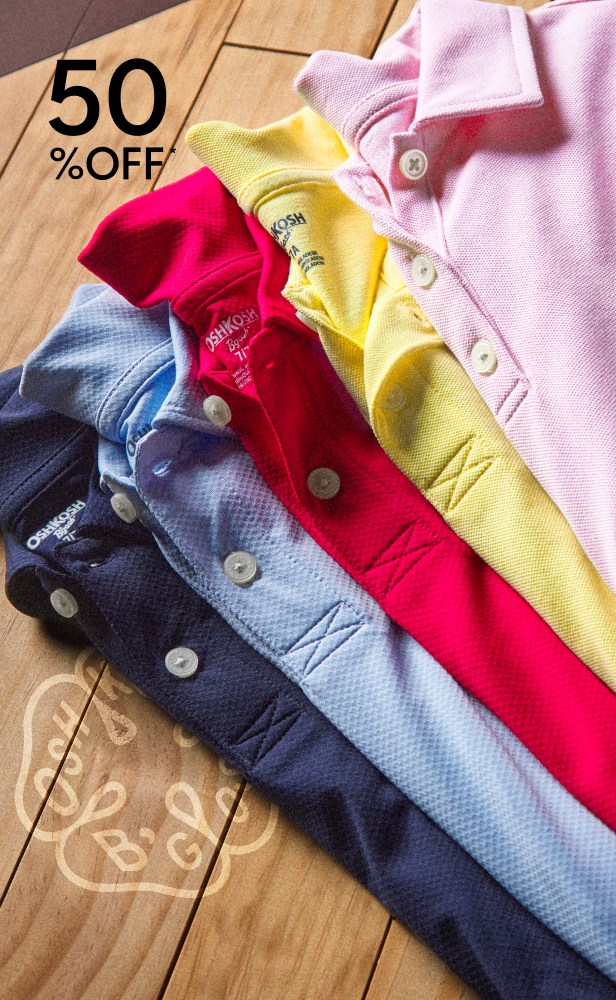 50% OFF* OshKosh Uniforms