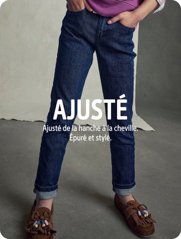 Jeans &agrave; coupe ajust&eacute;e