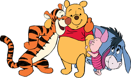 Tigger, Piglet, Eeyore & Pooh
