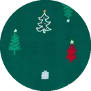 Carter's Christmas Pajamas Green Trees