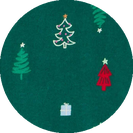 Carter's Christmas Pajamas Green Trees