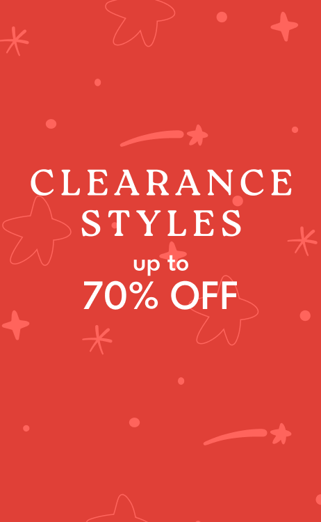 clearance styles up to 70% off*