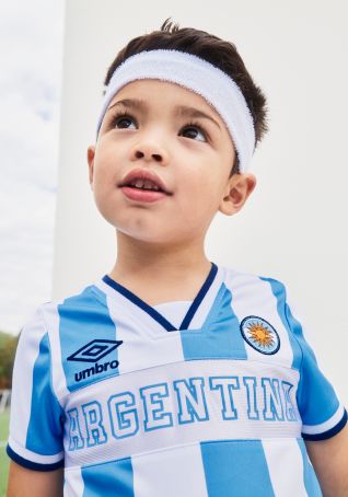 boy in argentine umbro collection