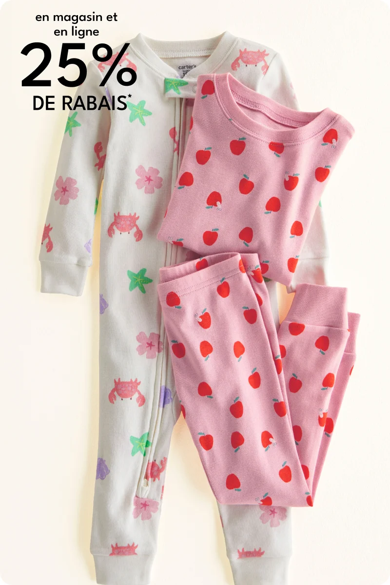 Pyjamas sale 25% off