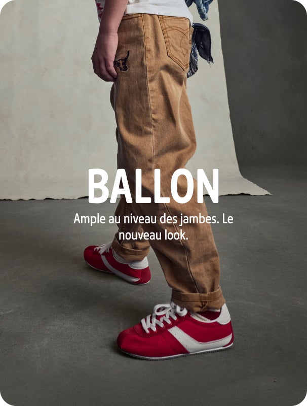 Jeans &agrave; jambe ballon