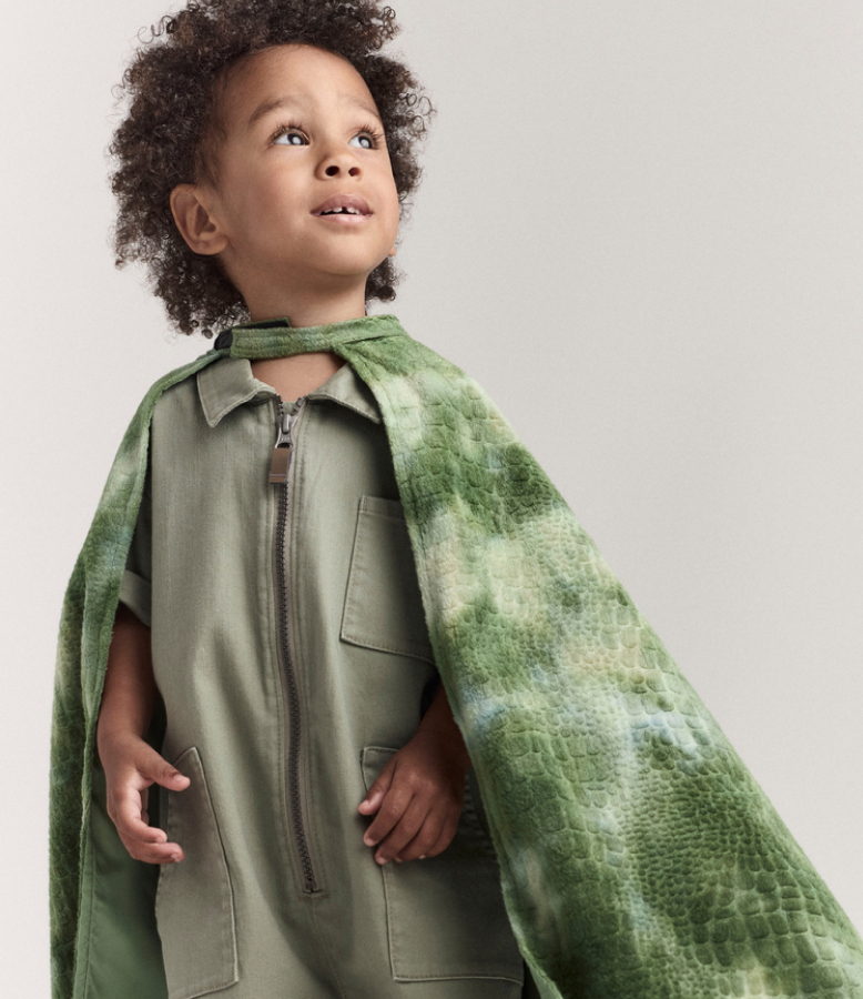 toddler wearing cape