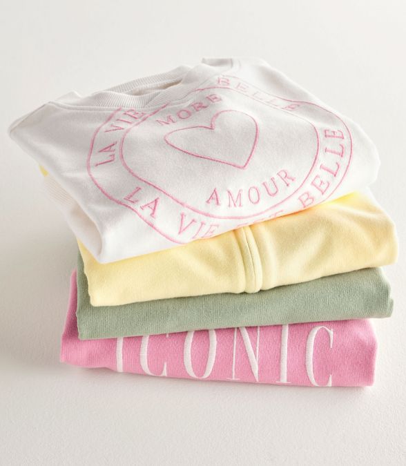 super comfy lounge stack of tops