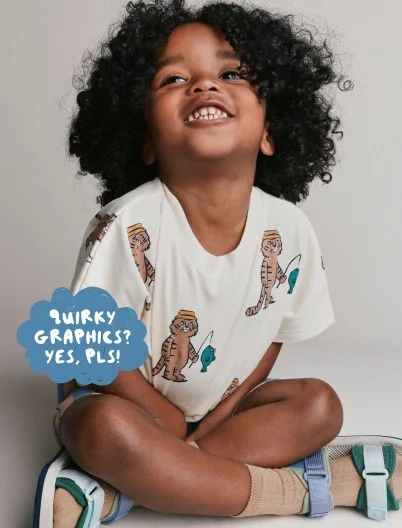 toddler boy in graphic tee
