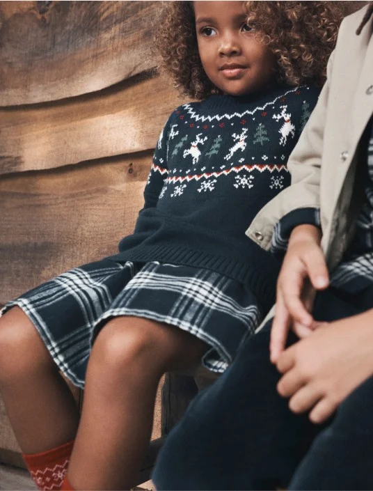 toddler girl in sweater