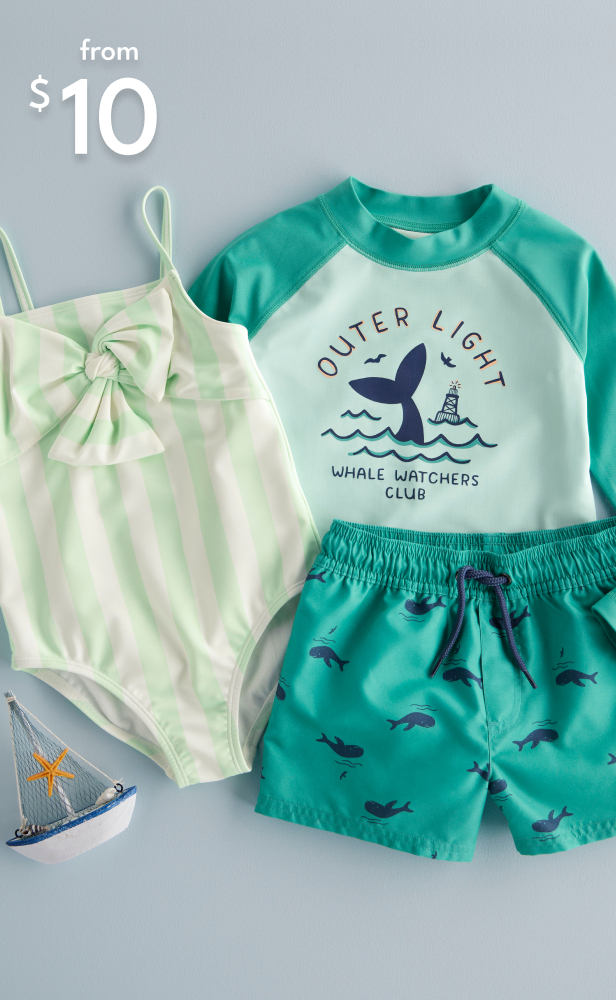 kids Swimwear starting at just $10