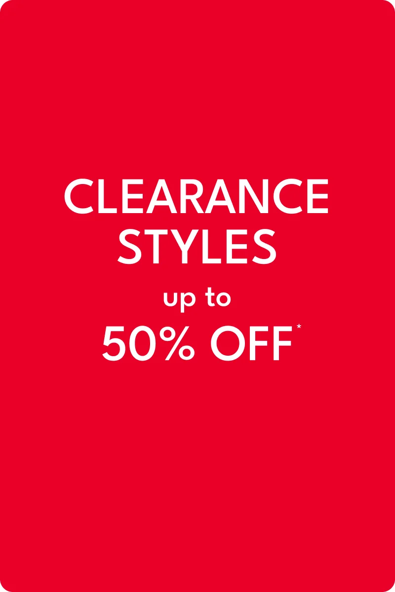 Up to 50% off clearance