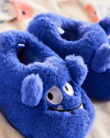 blue monster slippers