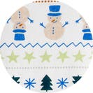 Holiday Pajama Print Snowman Fair isle