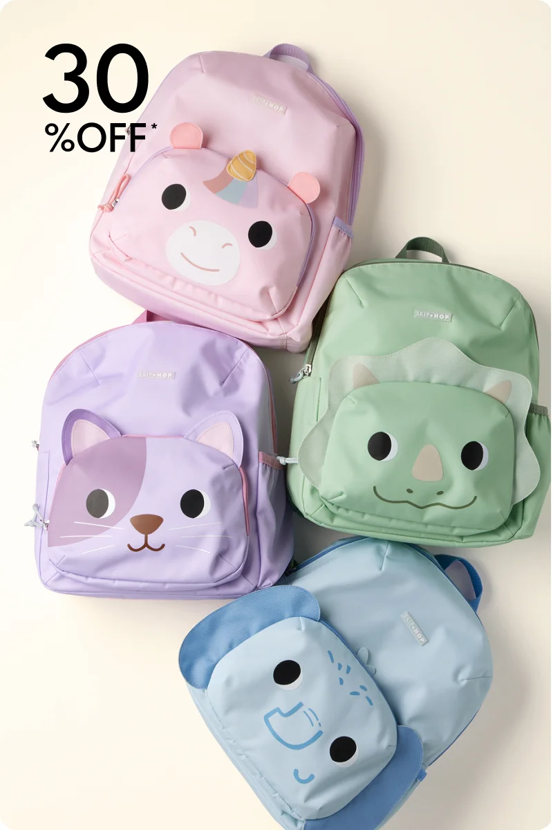 30% Backpacks and Mealtime
