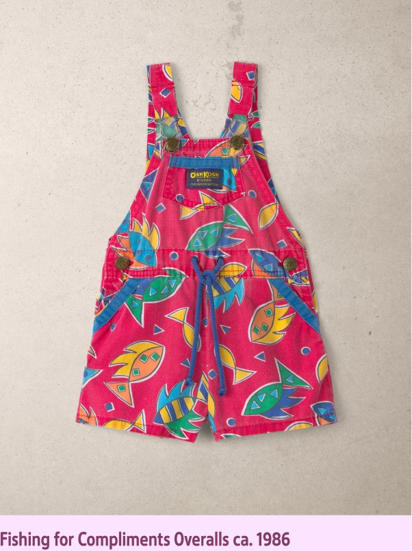 Fishing for Compliments Overalls ca. 1986