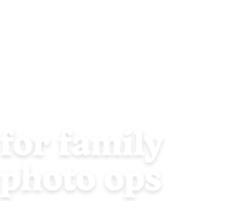 for family photo ops