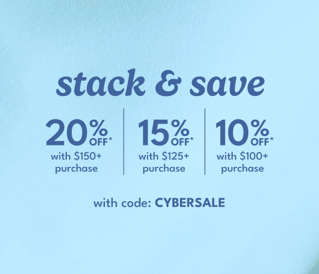 Up to 20% off* Stack & Save