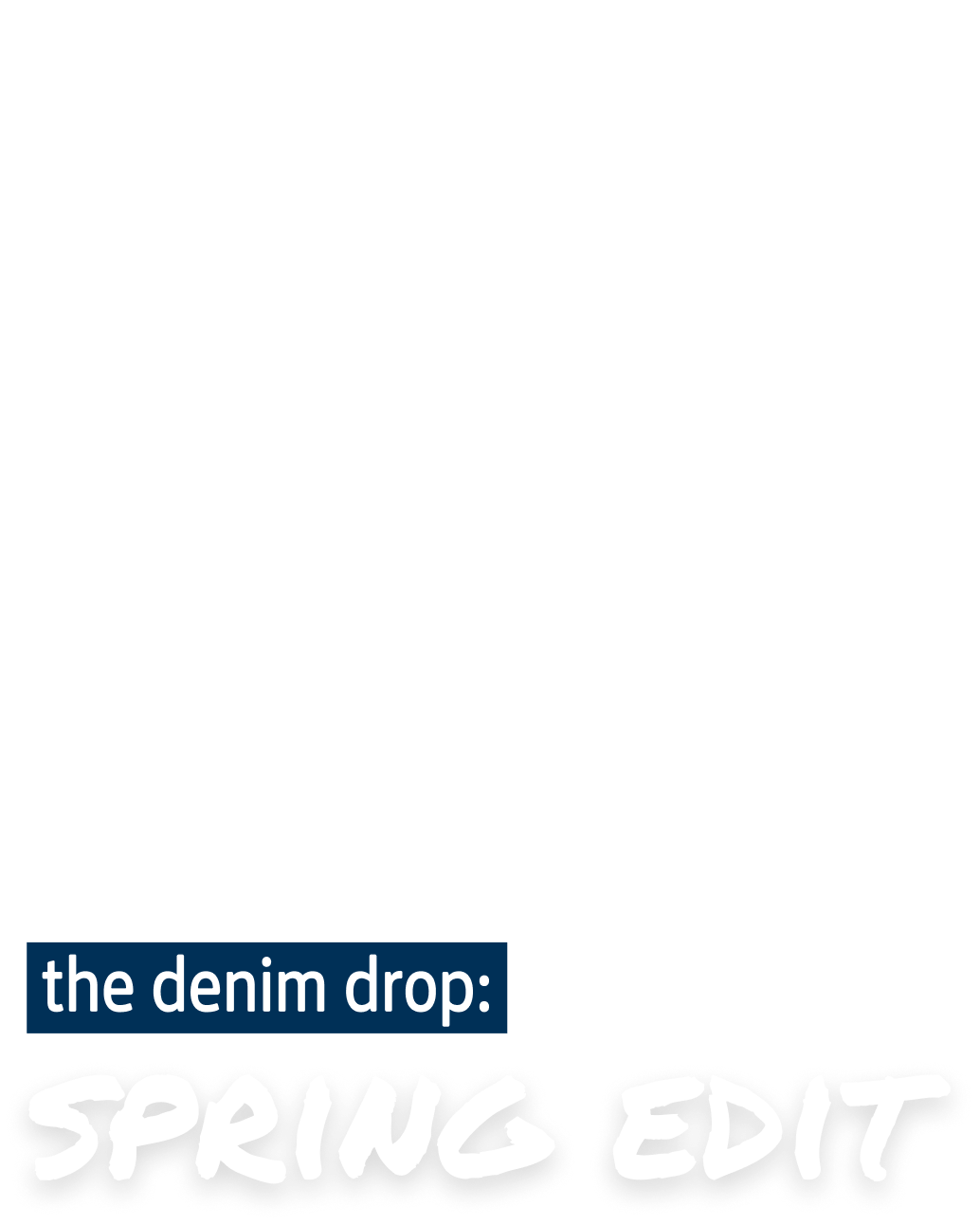 the denim drop: spring edit