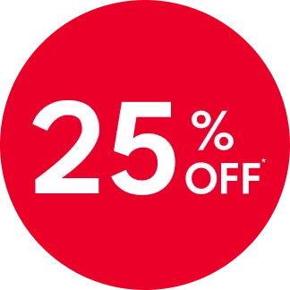 25% off mealtime & backpacks