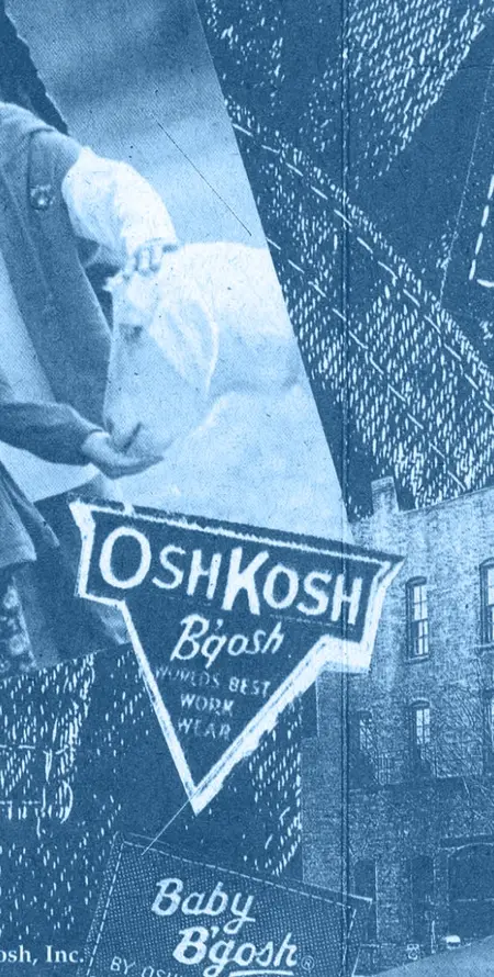 osh kosh collage background